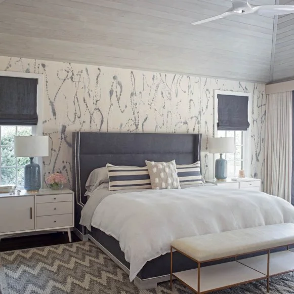 Gray Contemporary Bedroom
