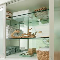 Bathroom Cabinet With Glass Shelves