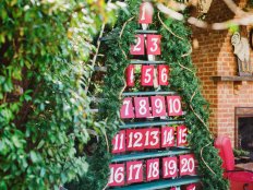 Outdoor Advent Calendar Ladder