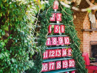 Outdoor Advent Calendar Ladder