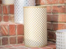 These easy-to-make wire mesh luminaries will add a soft glow to any wintry outdoor space.