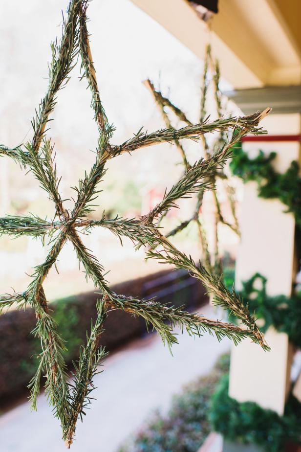 Rosemary-Wrapped Snowflakes