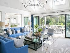 With two young boys and three dogs, a client in Newport Beach, Calif., wanted a home that the whole family could enjoy. Drawing on reclaimed wood and plush furniture, designer Brooke Wagner delivered a stylish yet durable interior.