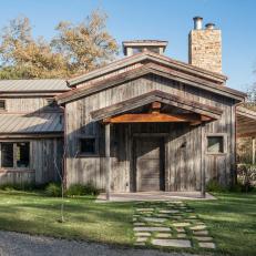 Pool House Features Barn-Like Details