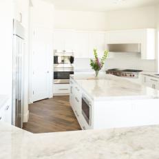 All-White Kitchen Projects Its Brilliance