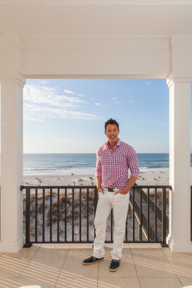 As seen on Beach Flip, Host David Bromstad poses for a picture on the balcony outside the Game Room on the second floor of the Morning Call Contestant House. (portrait)