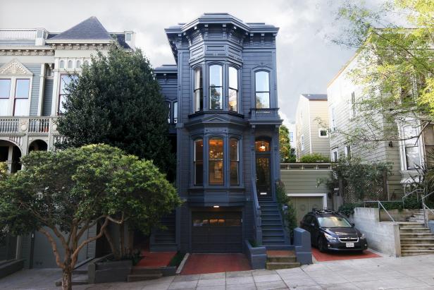 Gray Victorian Home Exterior