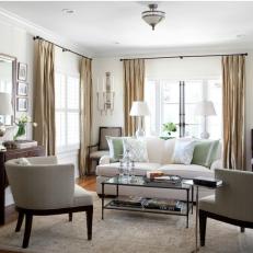 Sophisticated Traditional Living Room With Neutral Color Palette 