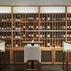 Wine Cabinets in Houston's Hip Wine Bar
