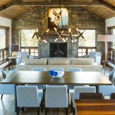 Contemporary and Rustic Styles Merge in Chic Cabin