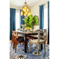 Dining Room Features Fun, Eye-Catching Eclectic Style
