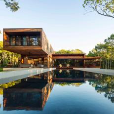 Modern Cantilevered Cabin With Pool
