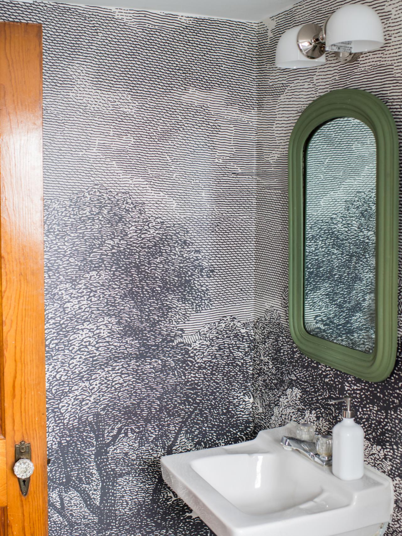 How To Install Wallpaper In A Bathroom HGTV