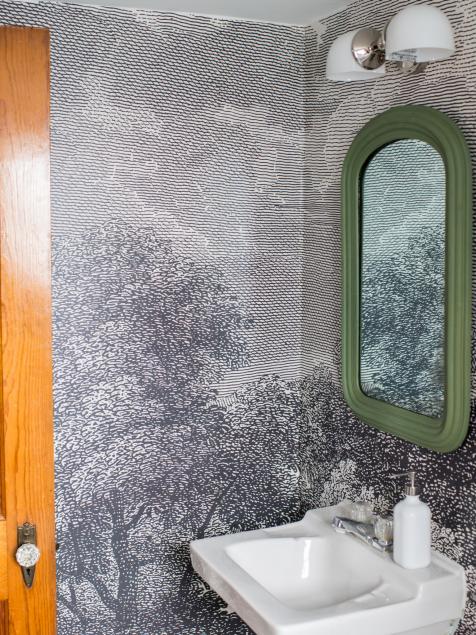 Yes, You Can Use Wallpaper in the Bathroom—Here's How