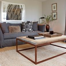 Transitional Living Room is Comfortable, Inviting 