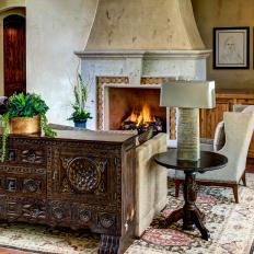 Old World Living Room is Warm, Cozy