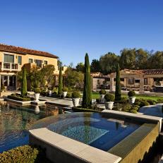 Backyard of Luxury Estate