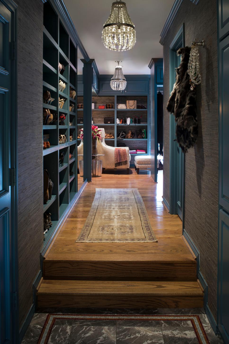 Luxurious Walk-In Closet With Storage & Display Space | HGTV