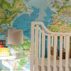 Nursery Boasts World Map Feature Wall