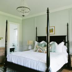 Master Suite Features Four Poster Bed & Wainscoted Walls