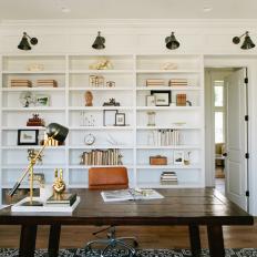 Chic Home Office in White
