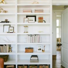 Built-In Bookshelves in Home Office