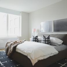Contemporary Bedroom Boasts Upholstered Platform Bed
