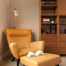 Contemporary Office With Leather Chair