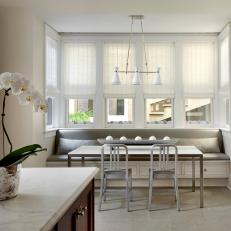 Kitchen Features Dining Nook With Banquette Seating