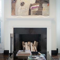 Muscogee Living Room with Modern Fireplace