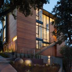 Modern Wood and Glass House in California