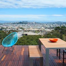 Rooftop Deck With Modern Sensibility