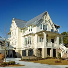 Coastal Home With Elevated Front Porch