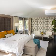 Contemporary Master Bedroom Exudes Tranquility