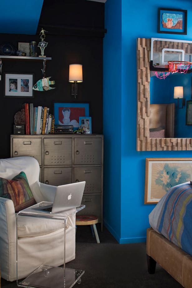 Eclectic Blue Kids Bedroom