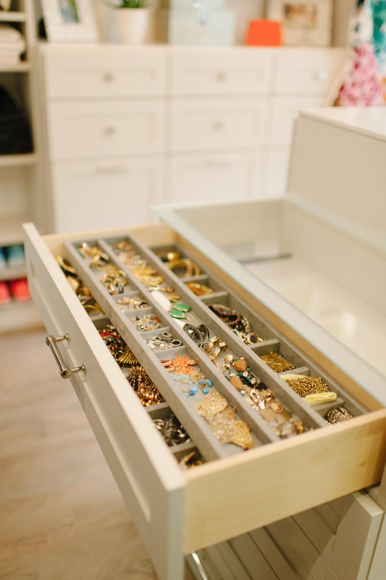 Custom Storage in Modern WalkIn Closet HGTV