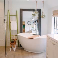 Modern Master Bath with a Touch of Whimsy