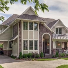 Traditional Home Boasts Interesting Roofline