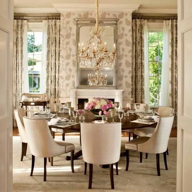 Formal Dining Room With Round Table, Beautiful Dining Rooms With Round Tables