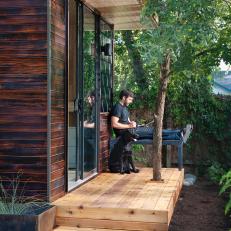 Small Deck on Backyard Studio