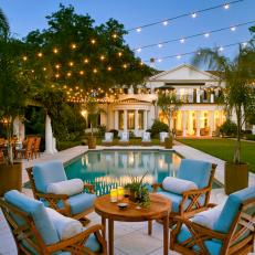 Party-Ready Backyard With Grouped Seating