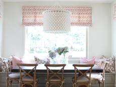 Coastal Breakfast Nook With Banquette Seating