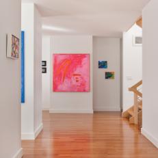 Multicolored Hallway and Gallery Walls