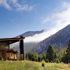 Beautiful Home Exterior in Big Sky, Montana
