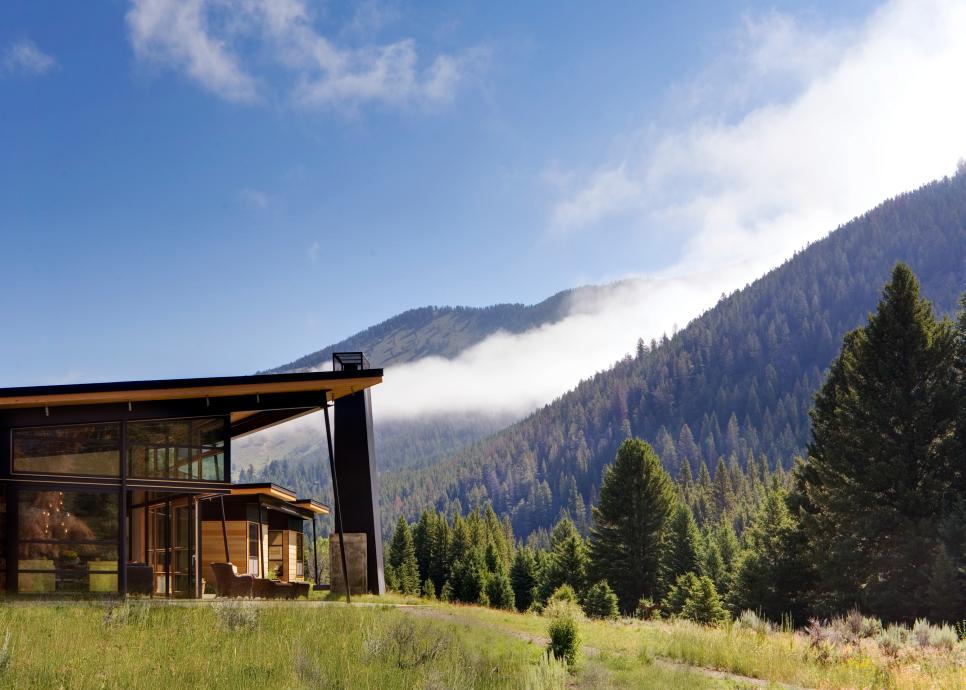 Beautiful Home Exterior in Big Sky, Montana | HGTV