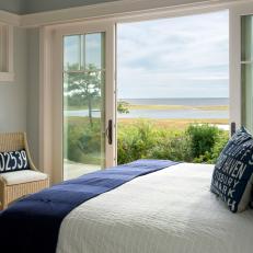Coastal Bedroom Keeps Focus on Martha's Vineyard Surroundings