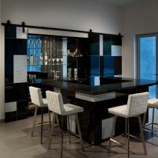 Stylish, Modern Bar With Out-of-Sight Feature