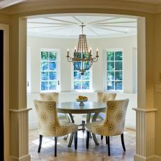 Transitional Breakfast Room is Cozy, Welcoming