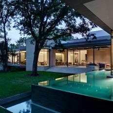Contemporary Home With Infinity Edge Water Feature