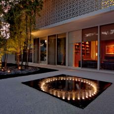Contemporary Courtyard is Perfect for Entertaining